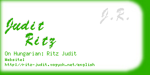 judit ritz business card